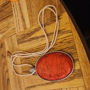 Red stone necklace